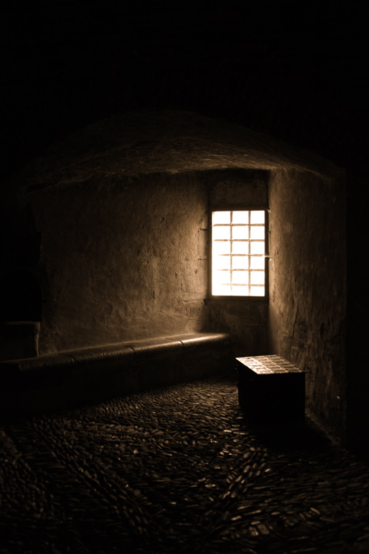 window from the tower where the beauty lives