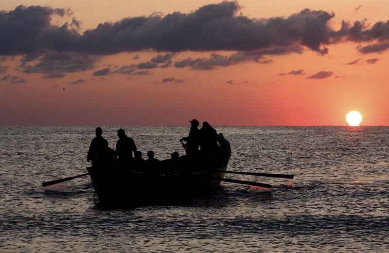 back from fishing at dawn