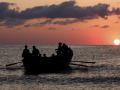 back from fishing at dawn