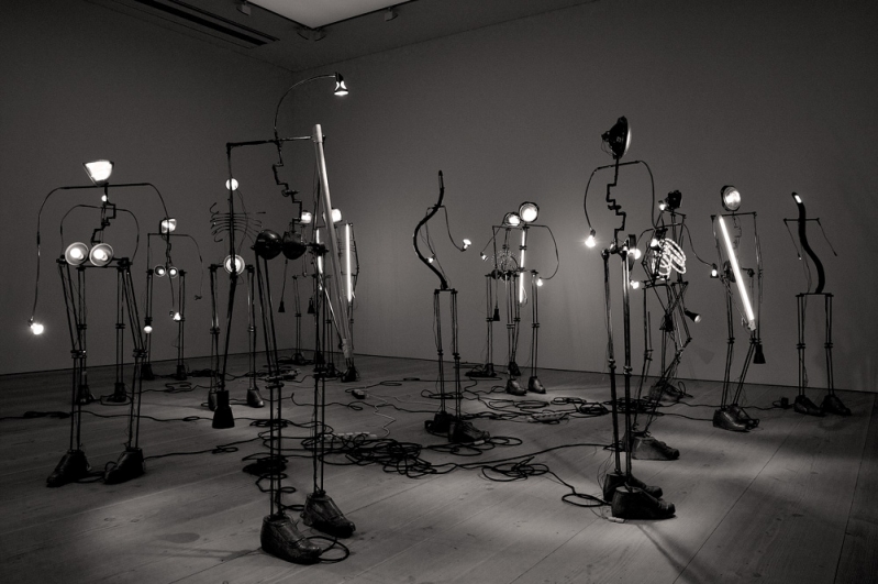 indian art at saatchi-gallery – bulbs, wires, sticks_2